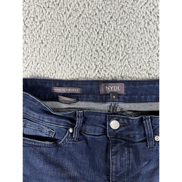 NYDJ Jeans Women 8 Marilyn Straight Mid Rise Lift Tuck Minimalist Casual Capsule - Picture 8 of 11